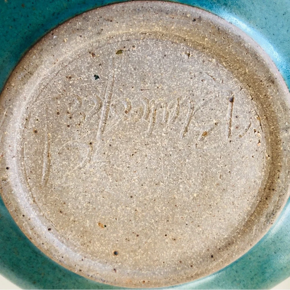 Artisnal  Handmade Pottery Casserole Signed